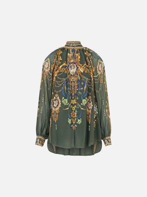 CAMILLA RAGLAN BUTTON UP SHIRT THE SECESSION SESSIONS