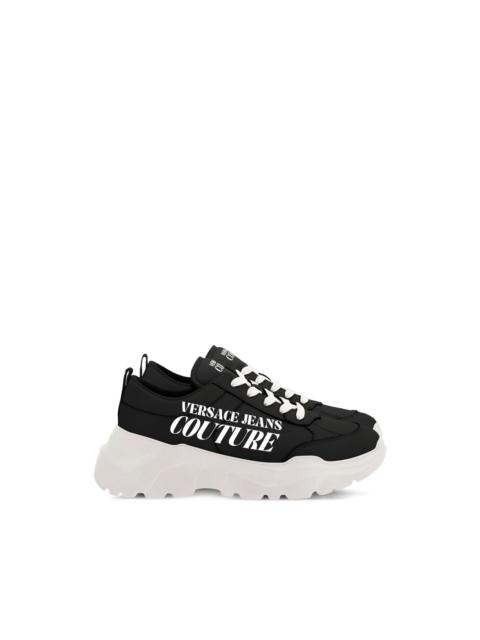 VERSACE JEANS COUTURE logo-lettering sneakers