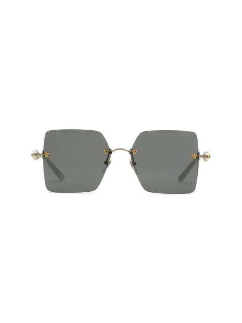 GUCCI square-frame tinted sunglasses