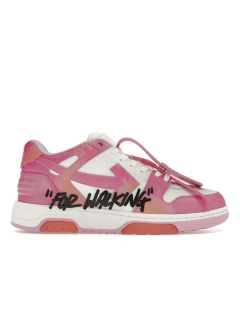 Off-White OFF-WHITE Out Of Office OOO "For Walking" Low Tops Pink Tie Dye