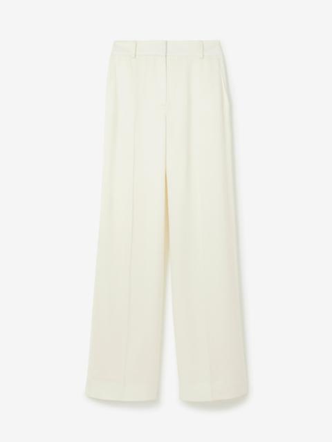 Burberry Satin Wide-leg Trousers