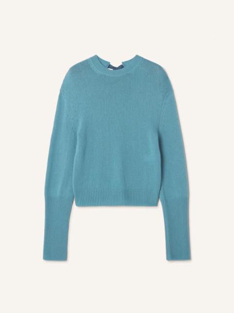 Lanvin CASHMERE SWEATER WITH GROSGRAIN DETAIL