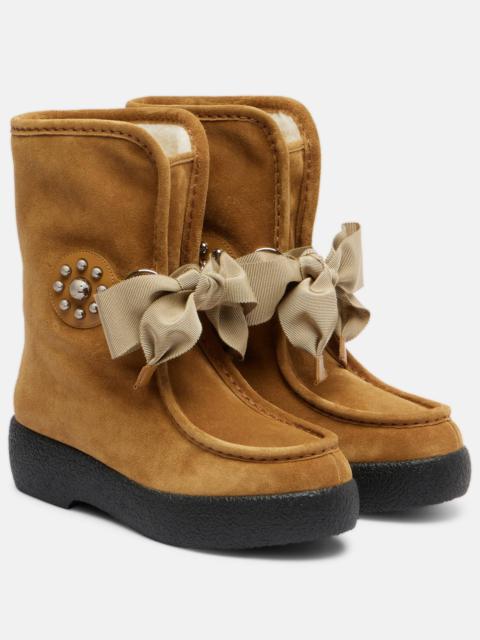 Valentino Snowish suede ankle boots