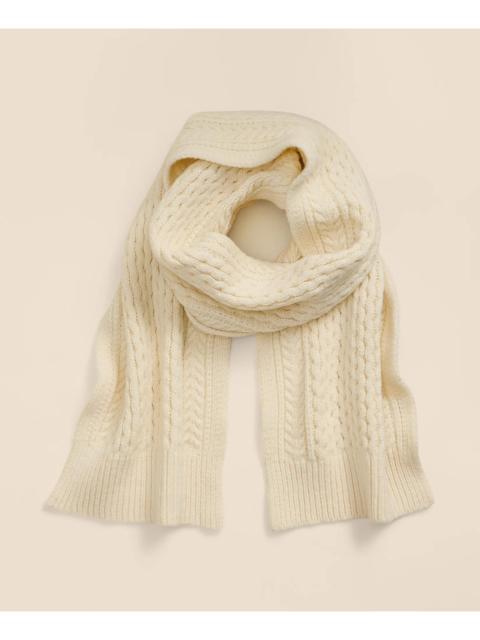 Brooks Brothers Merino Wool Aran Scarf