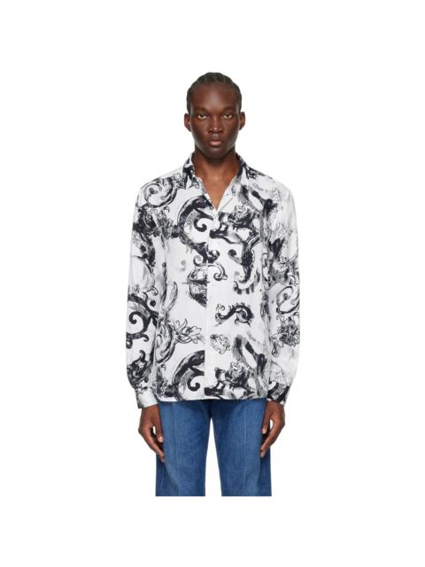 VERSACE JEANS COUTURE White Watercolour Shirt