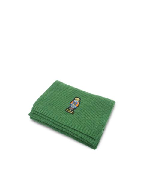 Polo Ralph Lauren bear-detail scarf