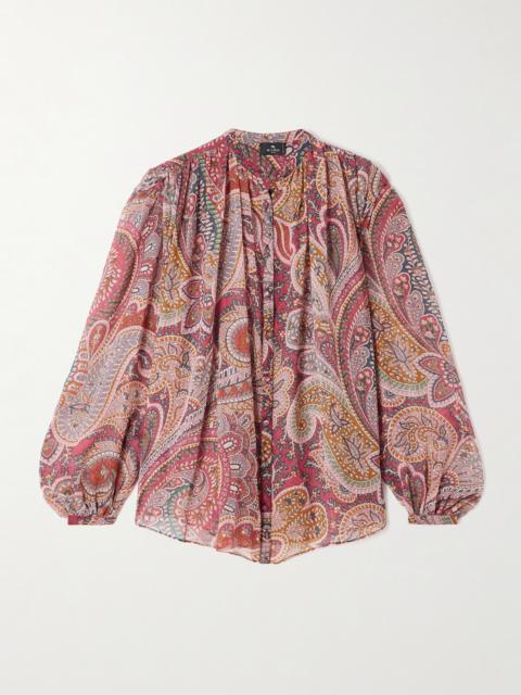 Etro Paisley-print Silk-crepon Shirt