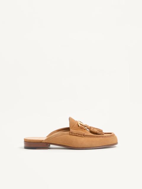 Valentino VLOGO SIGNATURE SLIP-ON LOAFER IN SPLIT-GRAIN LEATHER 20MM