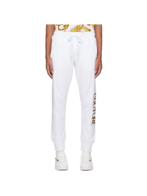 VERSACE JEANS COUTURE White Drawstring Sweatpants