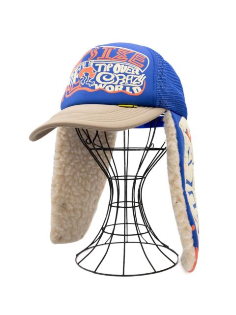 Kapital KAPSIZE RULE LUMBER Trucker Cap - Blue x Mocha