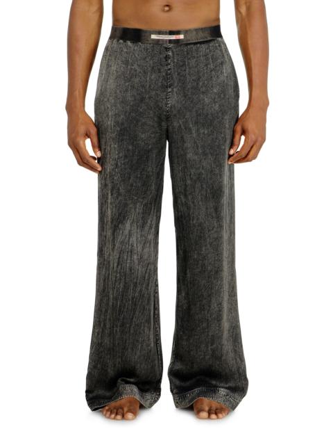 Diesel VISCOSE PANTS WITH A FLUID FIT