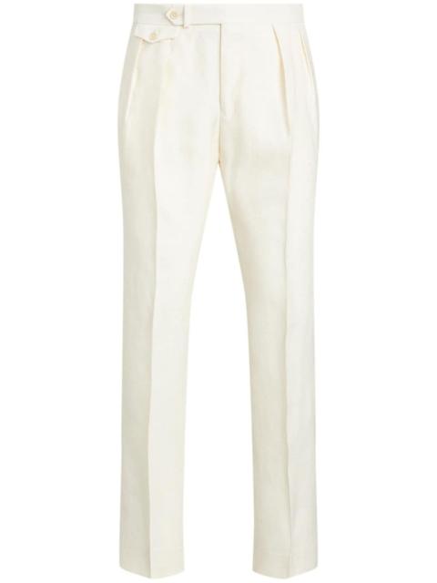 Polo Ralph Lauren pleat-detail linen trousers