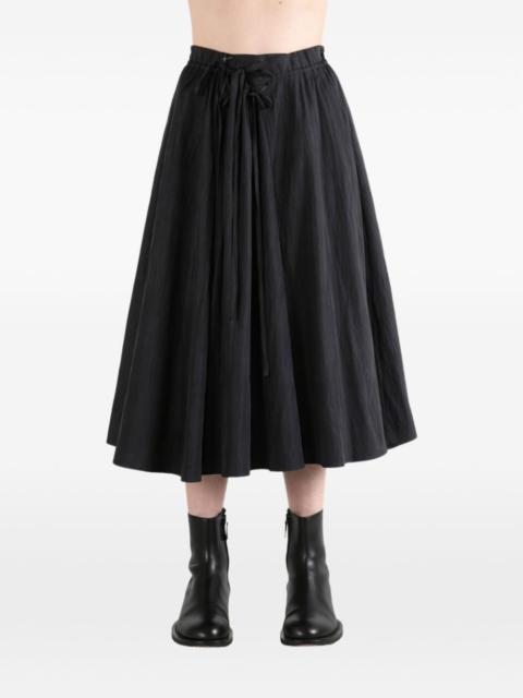 Studio Nicholson tie-fastening pleated skirt