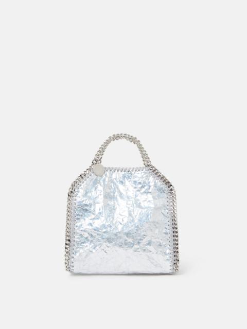 Stella McCartney Cracked Metallic Falabella Tiny Tote Bag