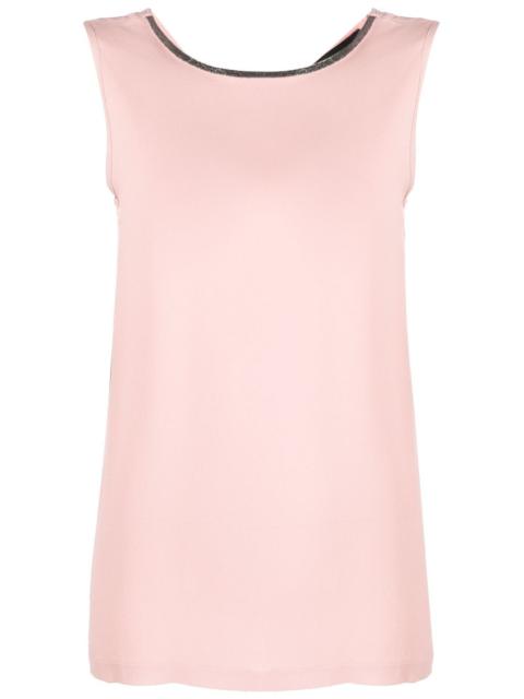 FABIANA FILIPPI bead-embellished silk top