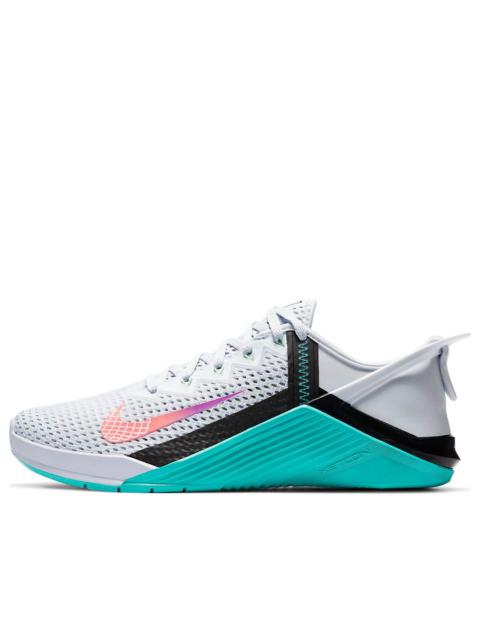 (WMNS) Nike Metcon 6 FlyEase 'Grey Oracle Aqua' DB3794-020