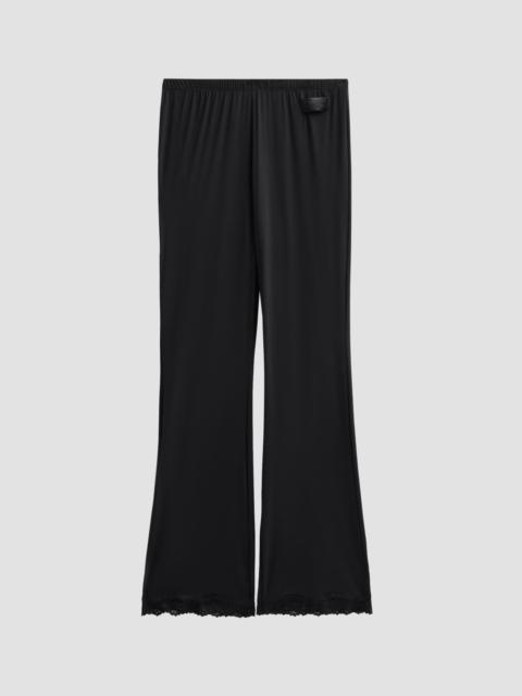 Moschino Women's Lace-Trim Microfiber Pajama Pants - Black
