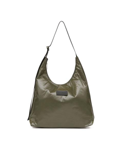 large padded lightweight numbers patch shoulder bag