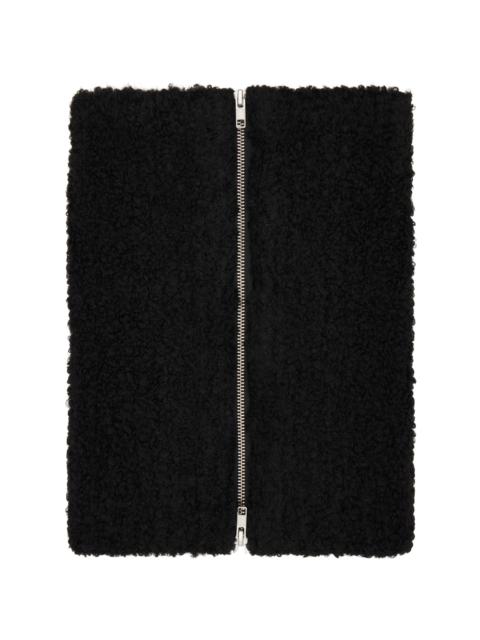 MM6 Maison Margiela Black Zip Up Collar