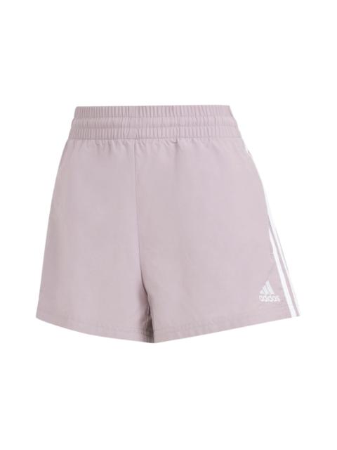 adidas adidas Women's Essentials 3-Stripes Woven Shorts Preloved Fig