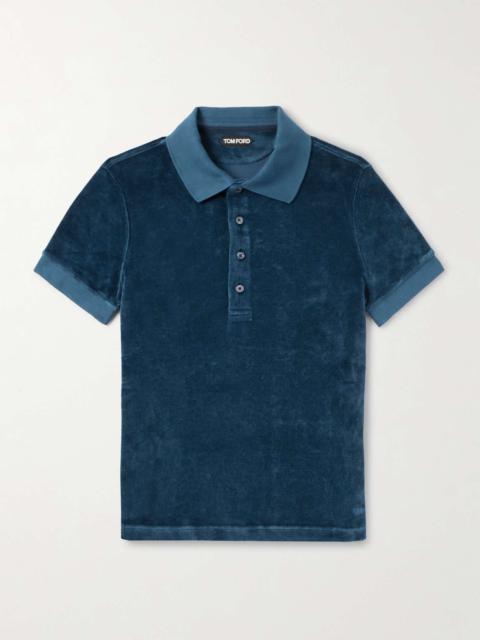 TOM FORD Velour Polo Shirt