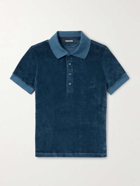 Velour Polo Shirt