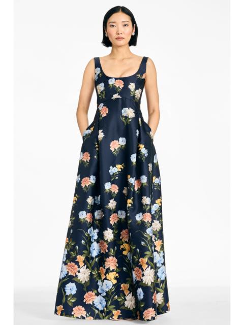 SACHIN & BABI AURORA GOWN - WILDFLOWER KALEIDOSCOPE