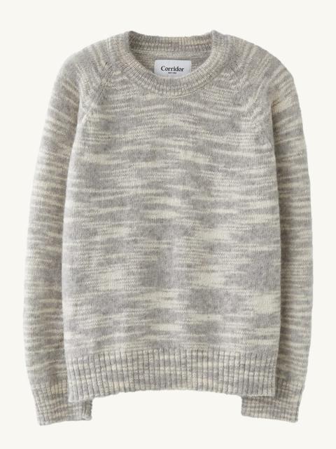 Corridor SPACEDYE ALPACA CREWNECK - GREY