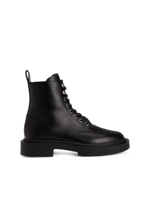 Adric leather combat boots