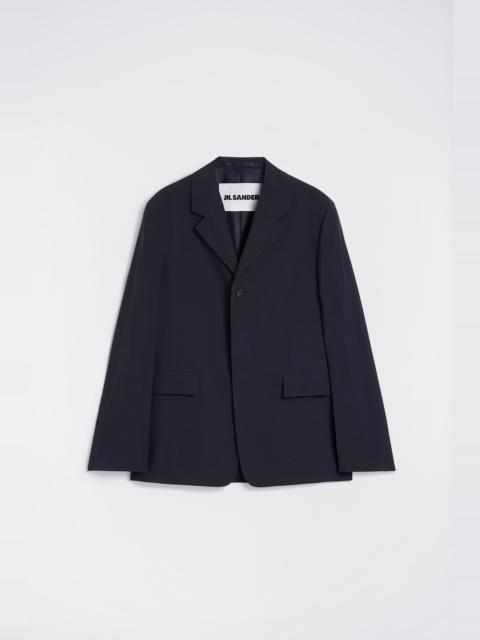 Jil Sander Wool Poplin Tailored Jacket