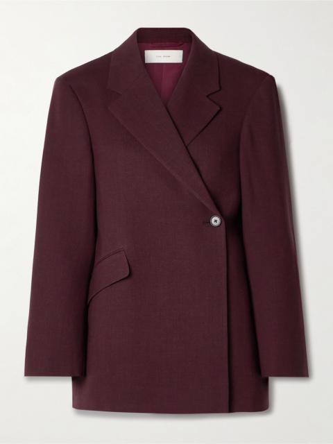 The Row Azul wool blazer Burgundy