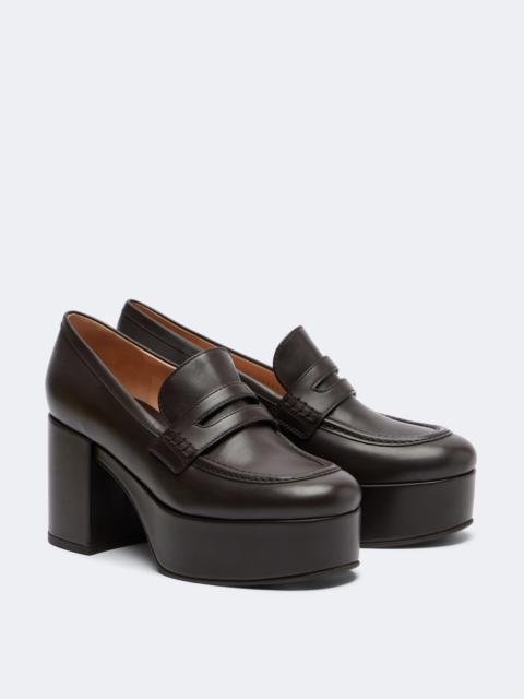 Gianvito Rossi Jenna leather loafer pumps