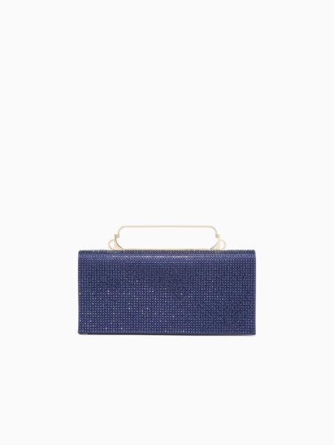 GIORGIO ARMANI SATIN AND RHINESTONE CLUTCH BAG