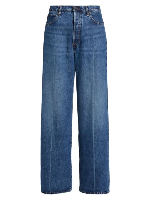 FRAME Women's The Collegiate Wide-Leg Jeans - Galactic