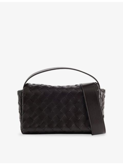 Bottega Veneta Intrecciato Leather Mini Bag with Flap