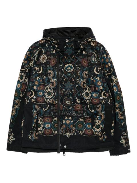 sacai printed jacket