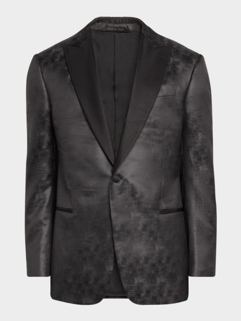 GIORGIO ARMANI Men's Micro-Dot Peak Dinner Jacket