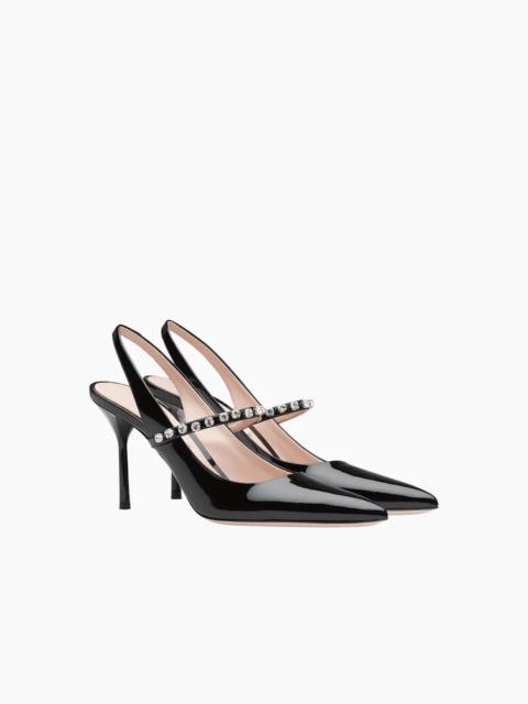 Miu Miu Patent leather slingback pumps