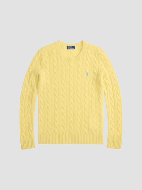 Polo Ralph Lauren Women's Julianna Cable-Knit Wool-Cashmere Sweater - Fall Yellow