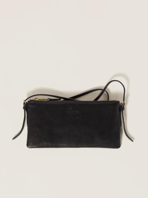 Nappa leather mini pouch