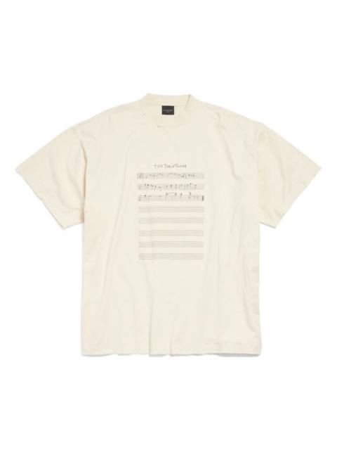 BALENCIAGA Balenciaga Angelo Badalamenti Series T-shirt 'Light Beige' 694576TMVO59069