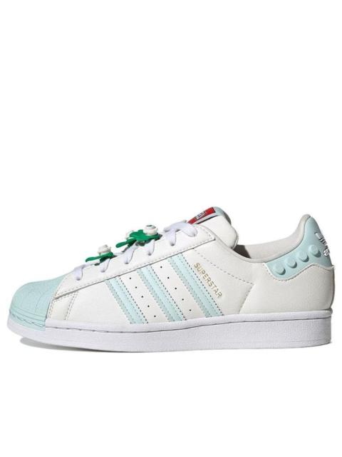 adidas (WMNS) adidas LEGO x Superstar 'Clear 화이트 아이스 민트' GX7206