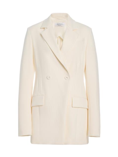 Another Tomorrow Jersey Jacket off-white