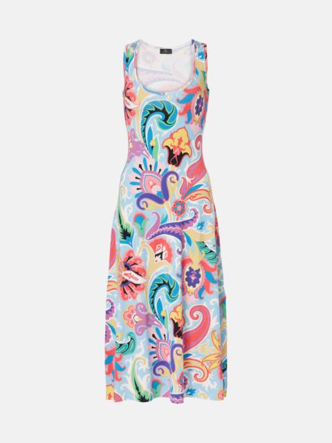 Etro Paisley silk-blend midi dress