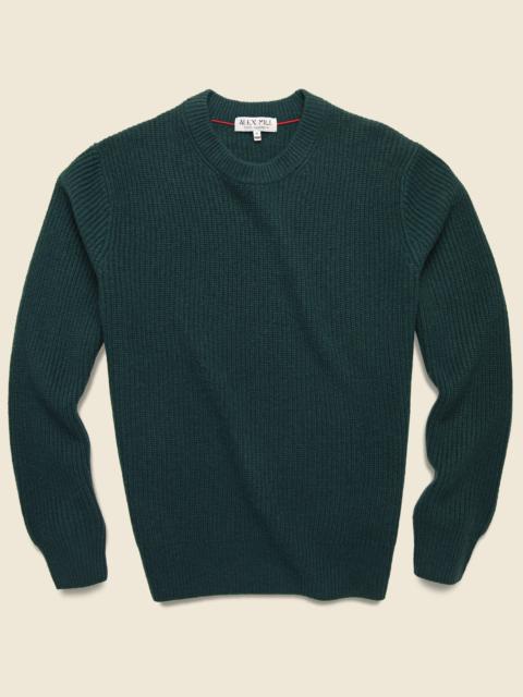 ALEX MILL Cashmere Jordan Sweater - Cypress Green