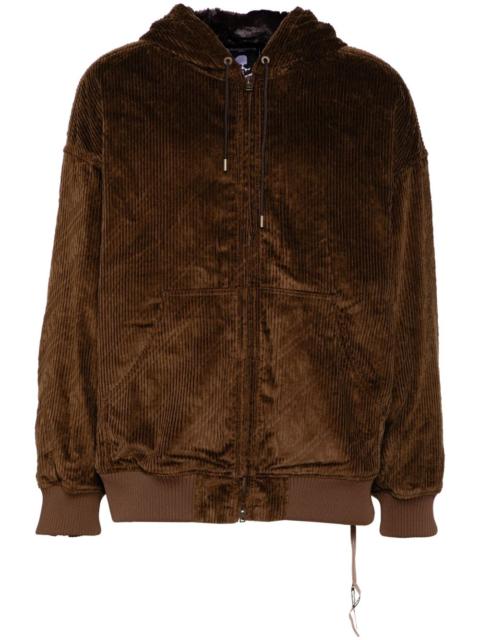 MASTERMIND WORLD cordiroy hooded jacket