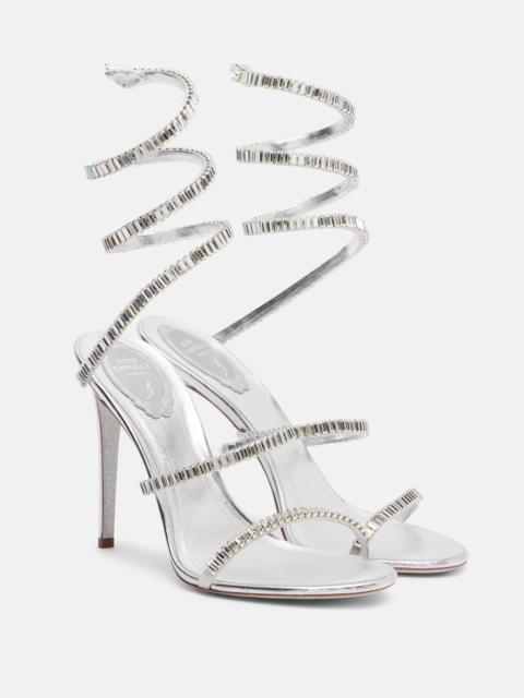 RENE CAOVILLA Cleo Spark embellished leather sandals