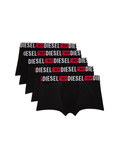 Diesel Five-Pack Black Umbx-Damienfivepack Boxer Briefs