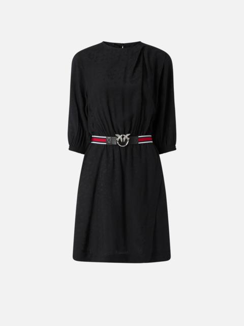 PINKO VISCOSE JACQUARD DRESS