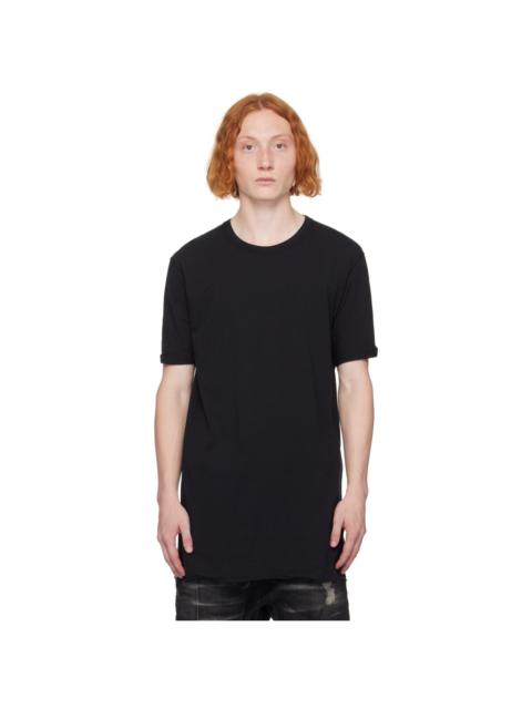 Boris Bidjan Saberi Black Object-Dyed T-Shirt